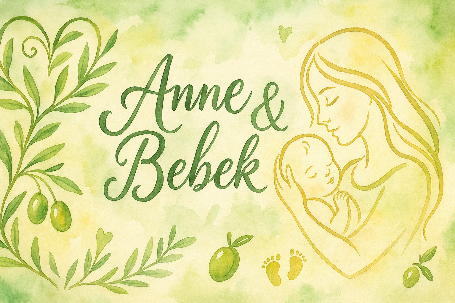 Anne Bebek Doğa Görseli